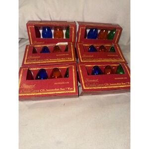 24 Foremost Outdoor Christmas Bulbs C9 1/4 -7w New Vintage (6 Packs)